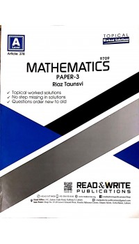 A/L  Mathematics Paper - 3 (Topical) Article No. 378